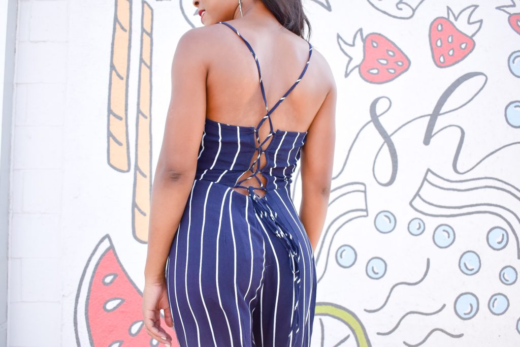 Blue & white jumpsuit for 4th of July 6